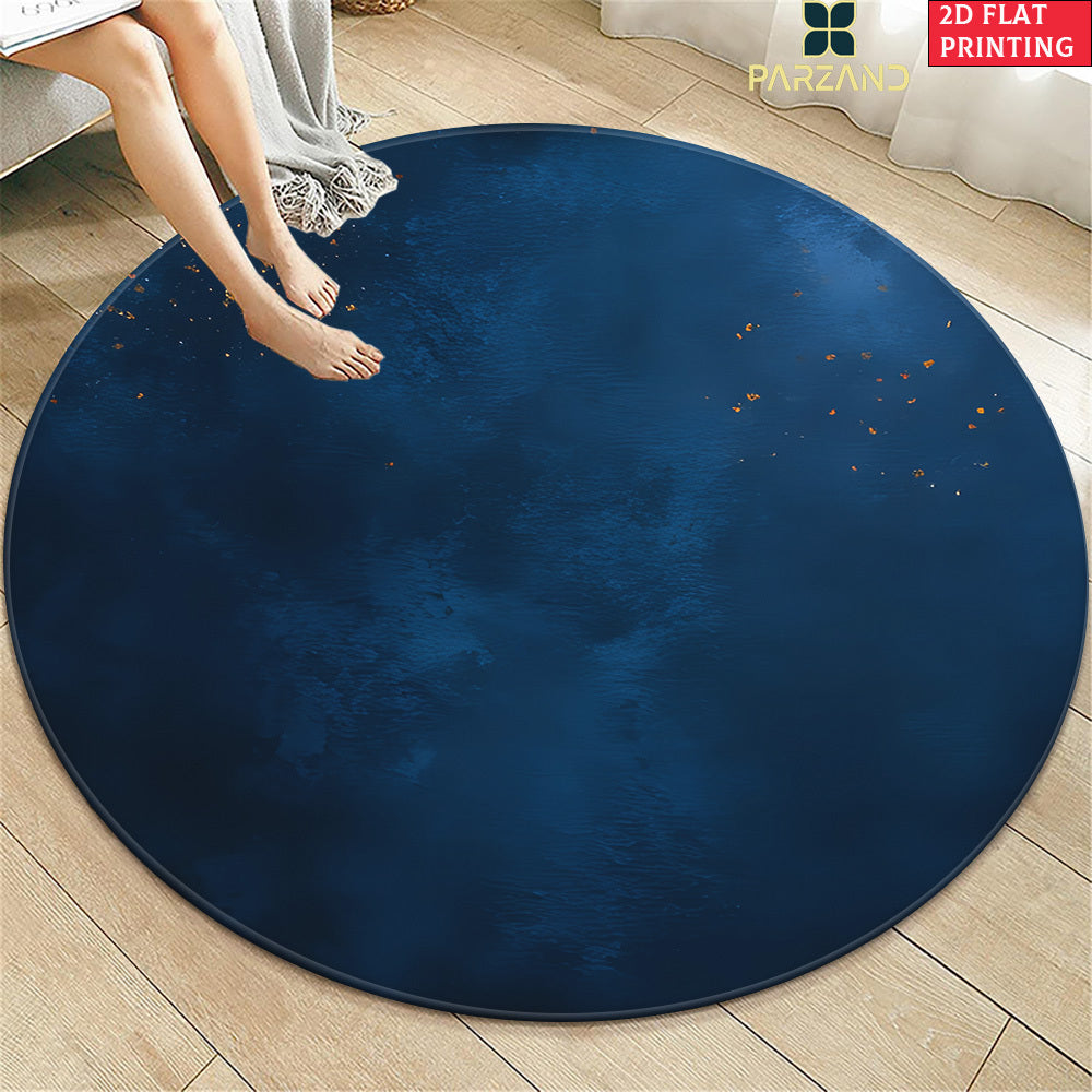 Tapis rond en polyester — Impression haute définition, forme ronde