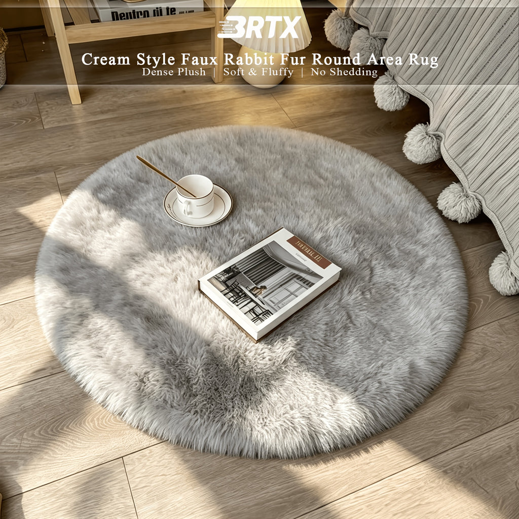 Tapis rond — Pour la pièce à vivre, gros plan