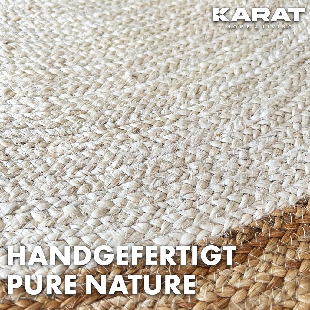 Tapis rond — Pour la cuisine, détail de la finition