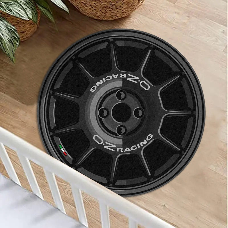 Tapis rond en polyester — Pour la pièce à vivre