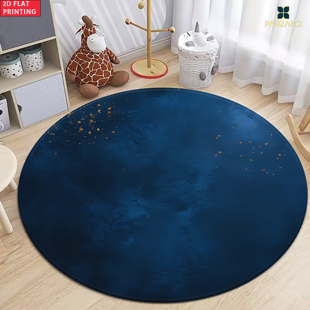 Tapis rond en polyester — Impression haute définition