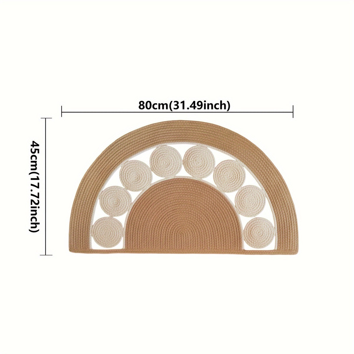 Creusez un demi-cercle / 45*80 cm