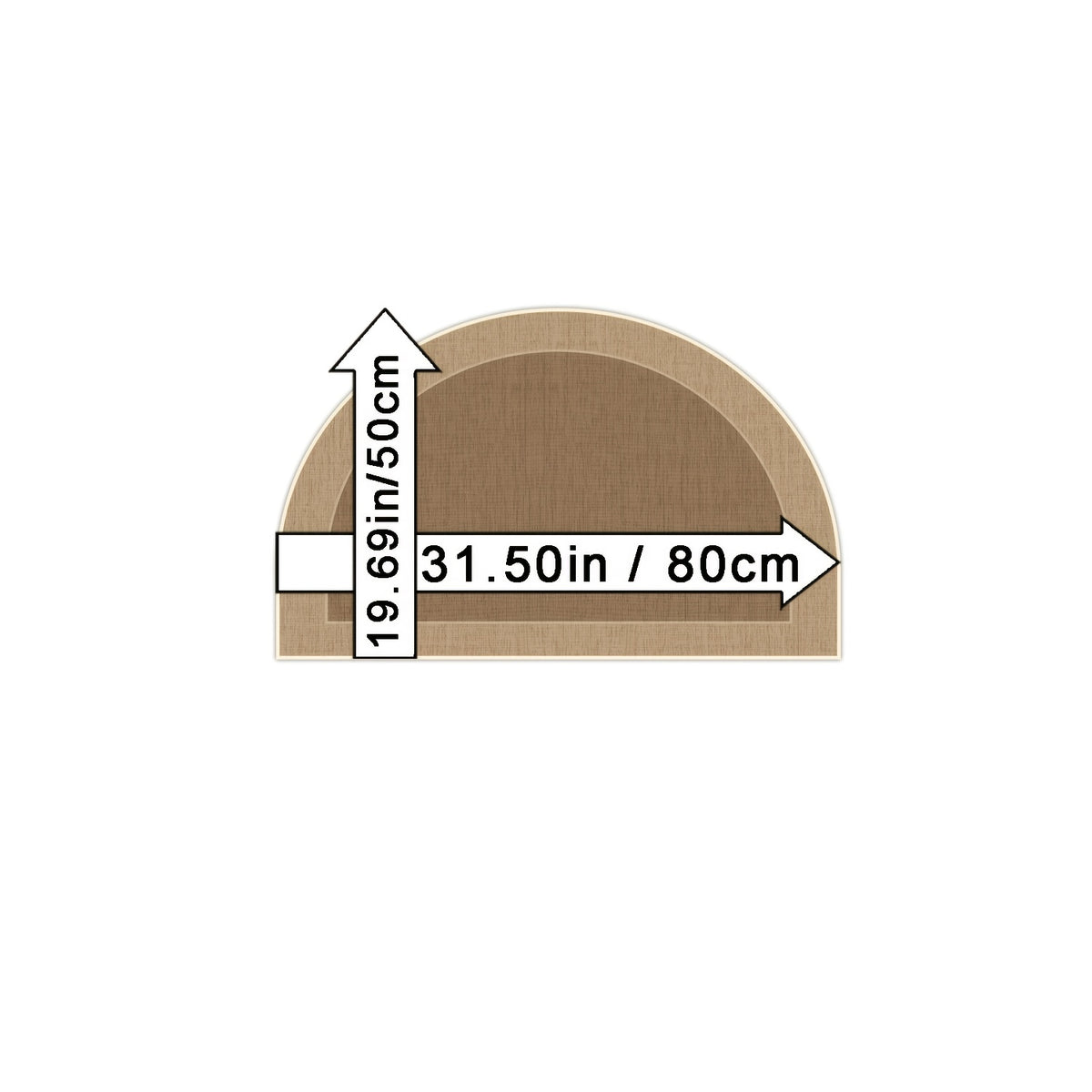 A / 19.69*31.50in/50*80cm