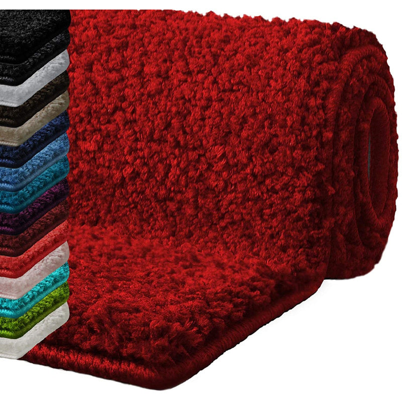 Tapis de bain rond microfibre 30 mm, Ø 95 cm, dix coloris