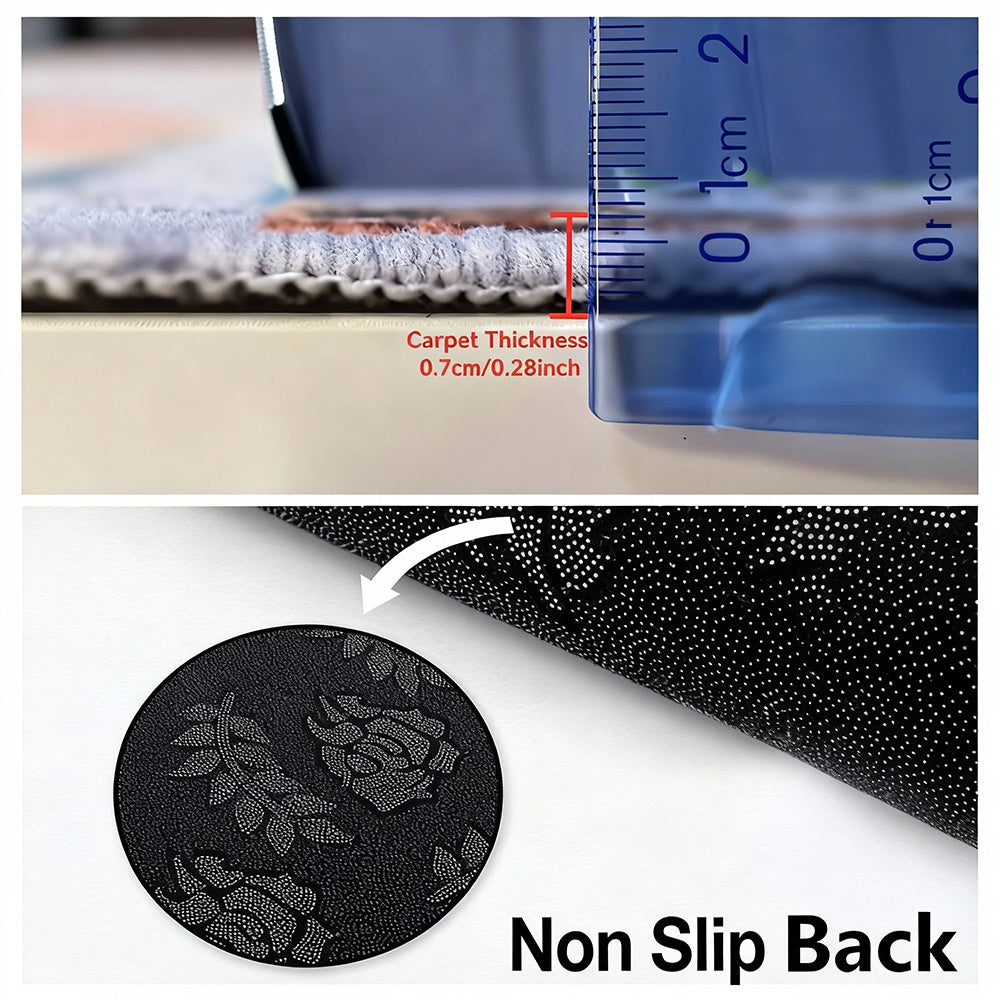Tapis rond blanc en velours bouclé, du Ø 90 cm au Ø 190 cm