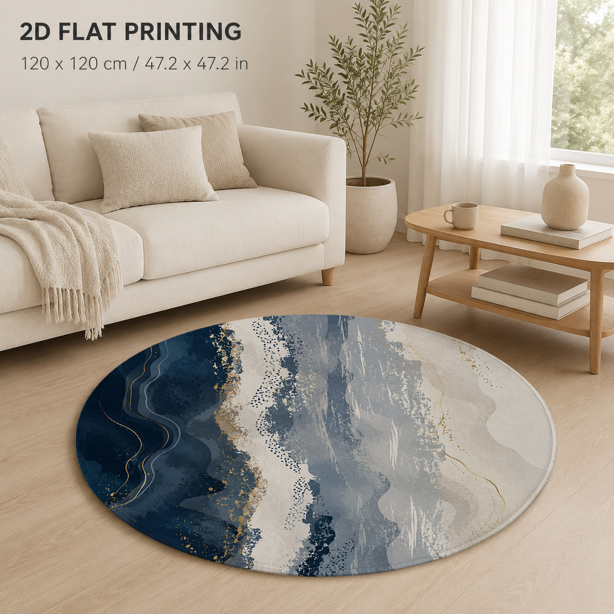 120 cm * 120 cm (47.24 po * 47.24 po) Image