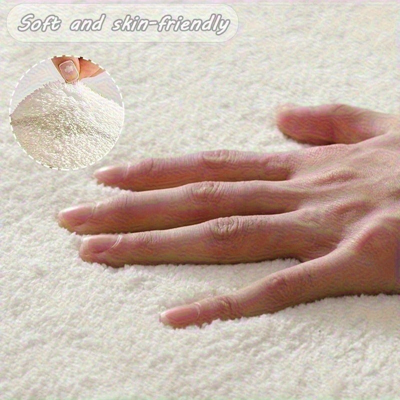 Tapis rond à cercles pastel rose et bleu, Ø 80 à 120 cm