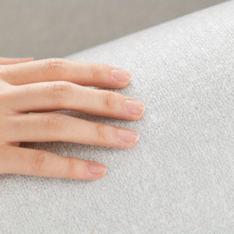 Grand tapis rond crème à courbes ton sur ton, Ø 200 cm uni