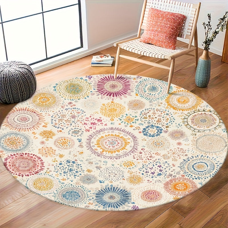 Tapis rond à médaillons, quatre diamètres — vue 7