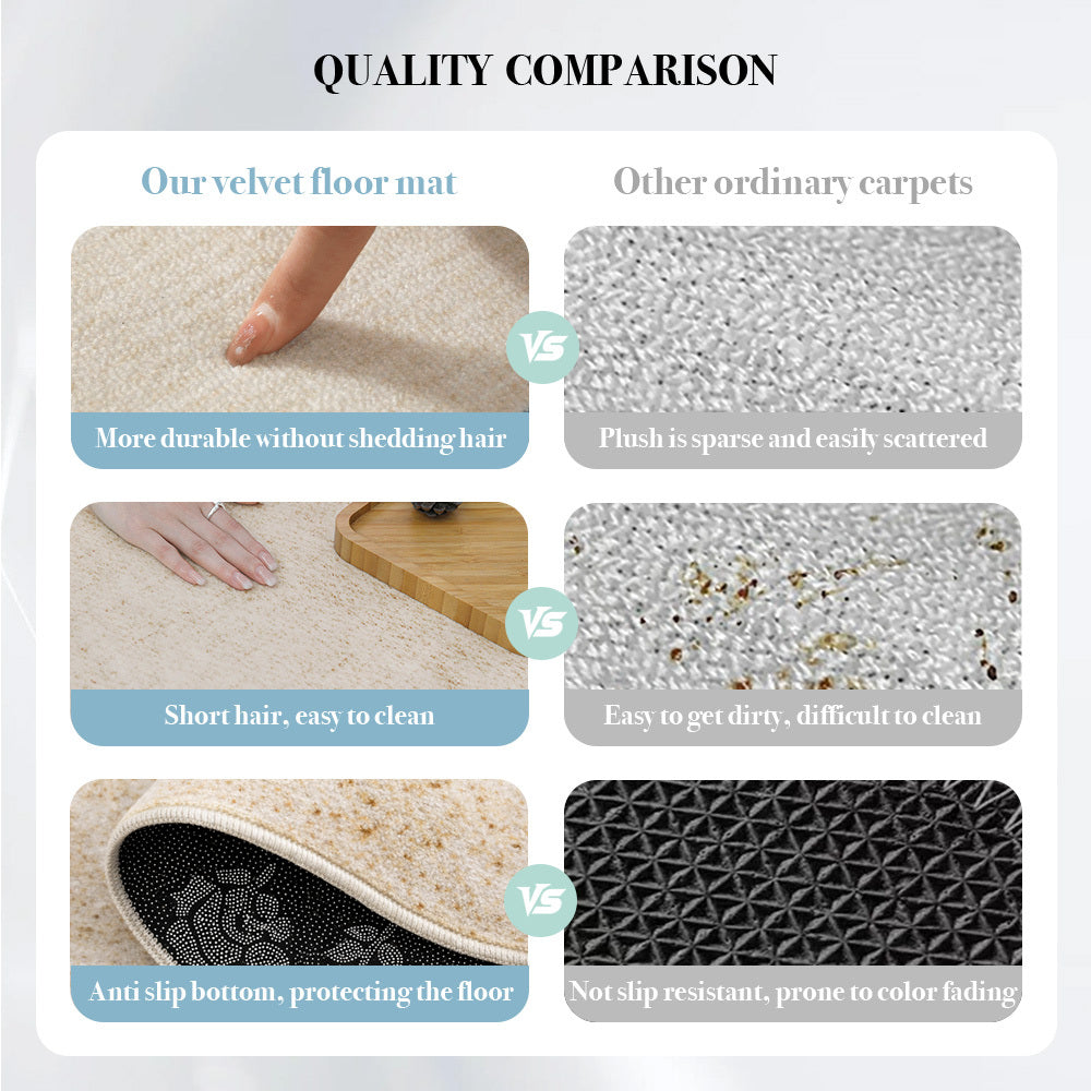 Tapis rond crème à spirale rayonnante, poils de 7 millimètres
