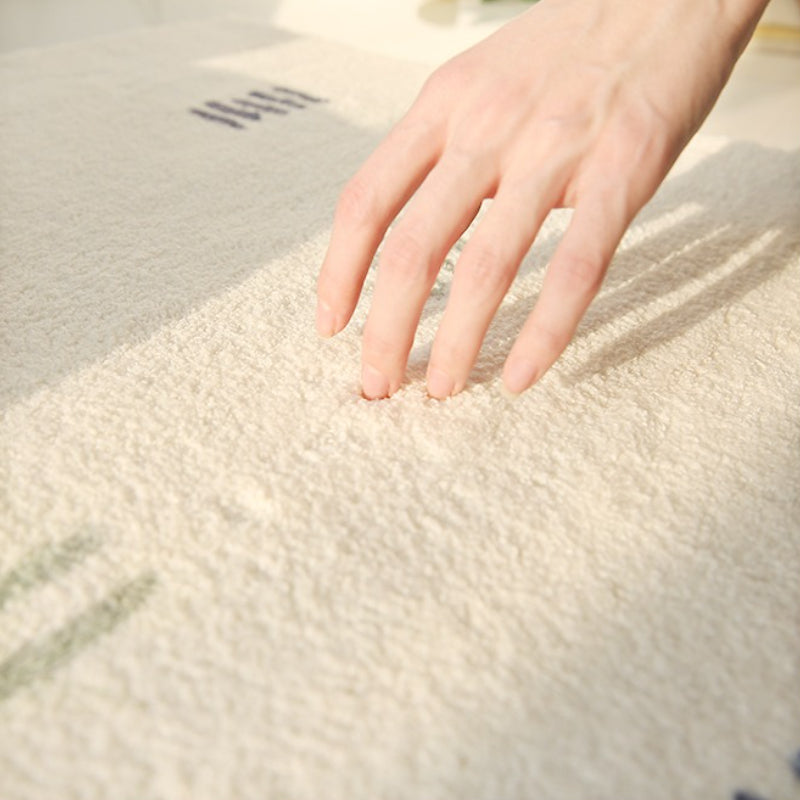 Tapis rond enfant à bordure fleurie ou animalière, 6 tailles