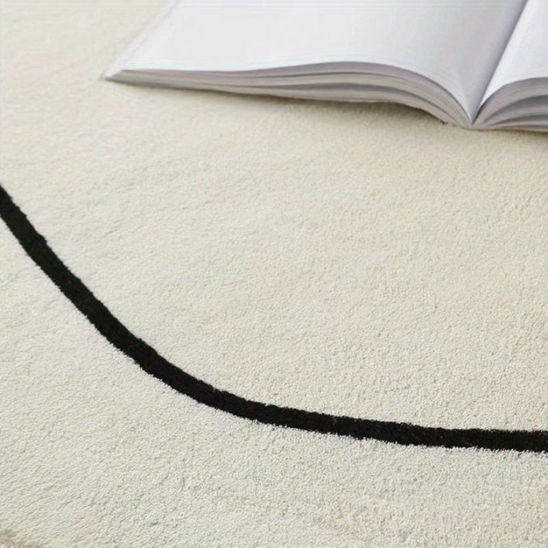 Tapis rond enfant à couronne de rayons, Ø 90 cm, lavable