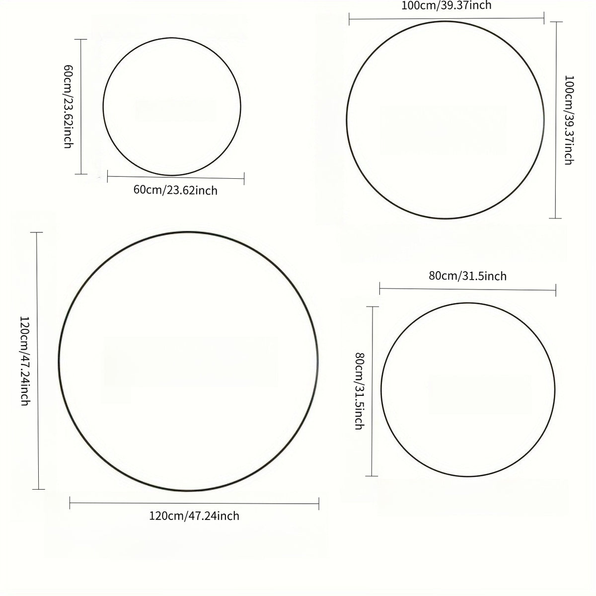 Tapis rond d'extérieur beige, dos PVC et boucle tressée