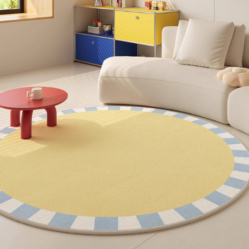 Tapis rond à bordure graphique, quatre motifs, Ø 80 à 180 cm