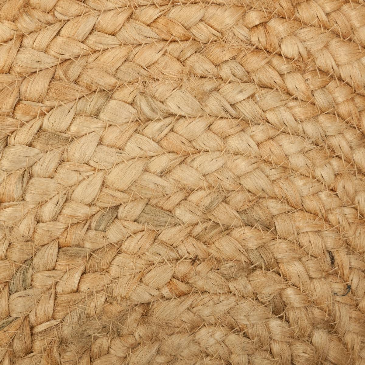 Tapis rond en jute naturel de 120 cm, motif soleil ajouré