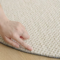 Tapis rond en laine bouclée, six diamètres jusqu'à 400 cm