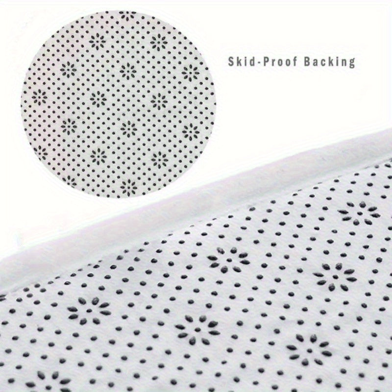 Tapis rond mandala bohème, velours touffeté lavable machine