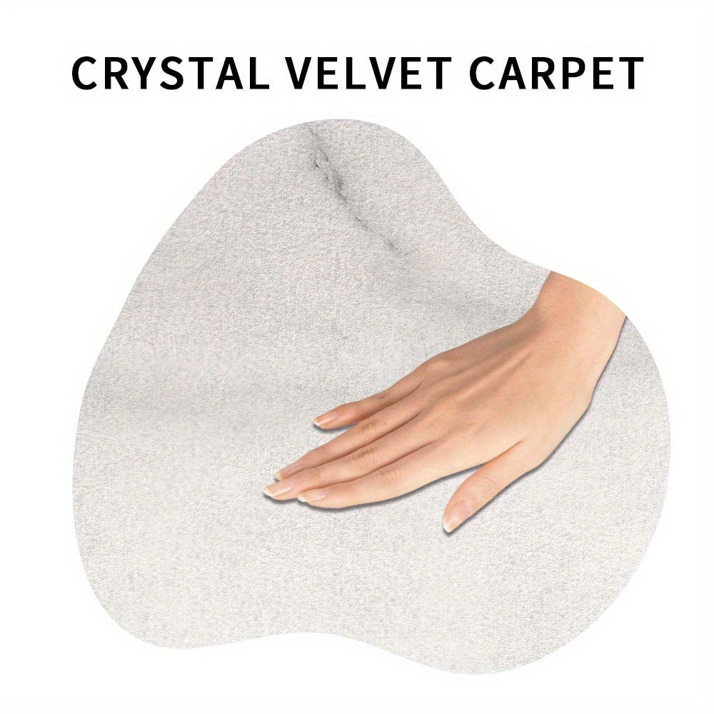 Tapis rond marbre blanc veiné de gris, quatre diamètres