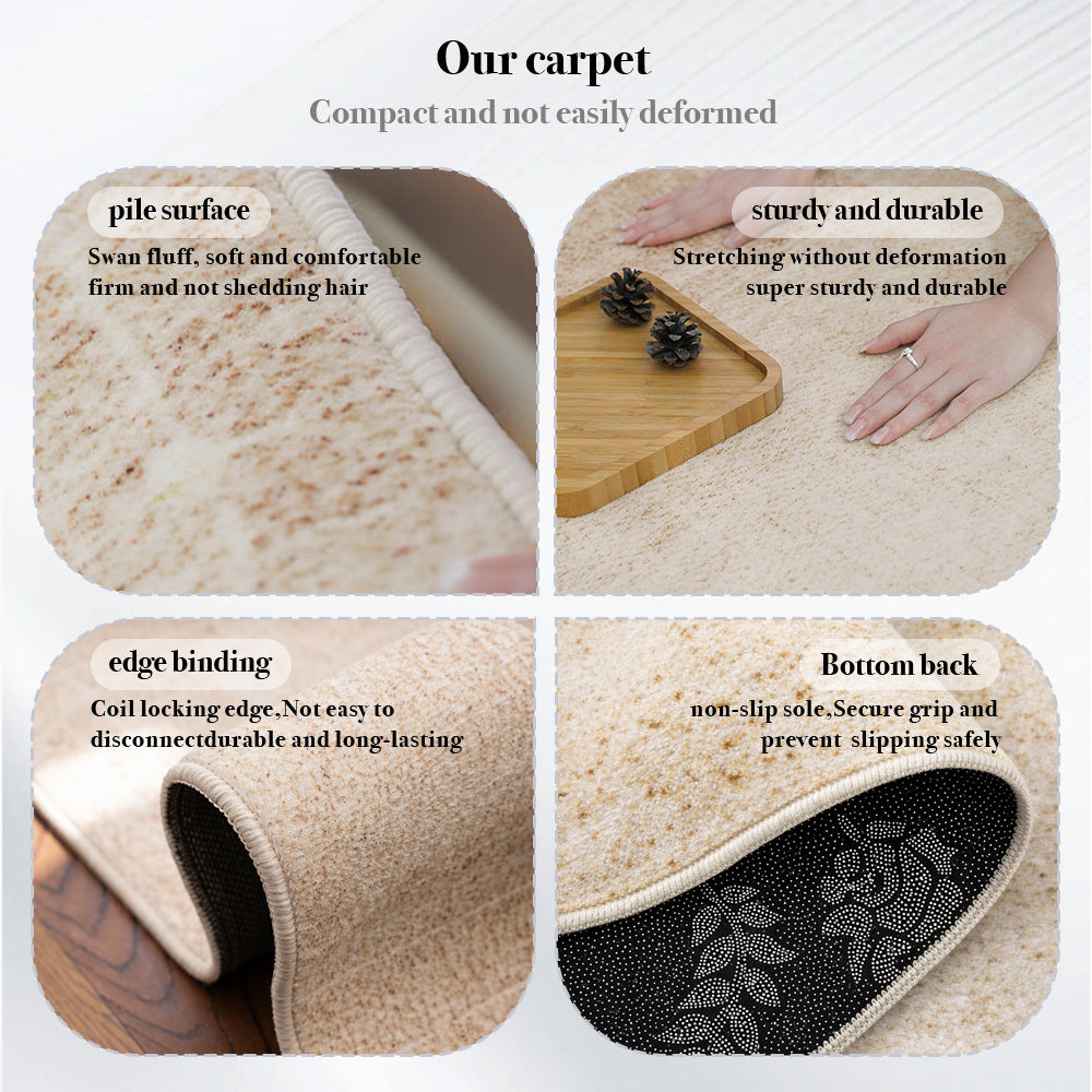 Tapis rond persan blush et crème, six diamètres Ø 70 à 180