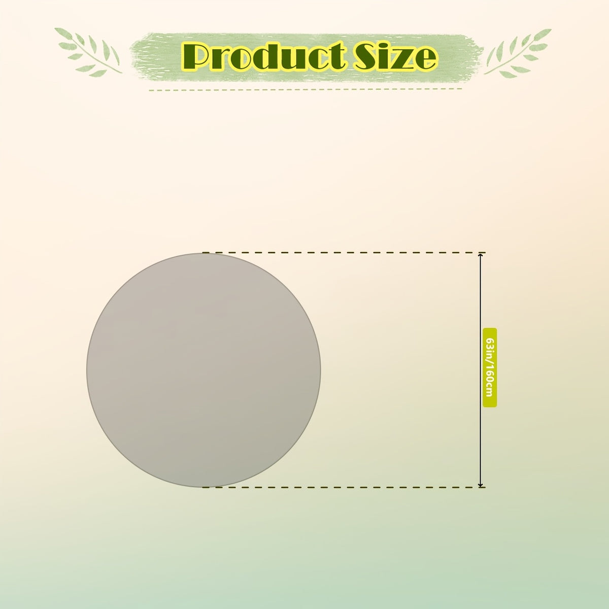 Tapis rond persan noir et or, médaillon fleuri, Ø 160 cm
