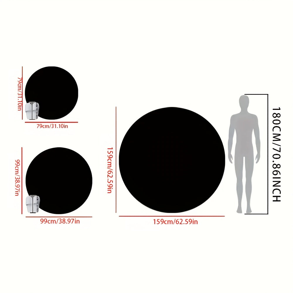 Tapis rond shaggy blanc crème Ø 160 cm, ligne scandinave