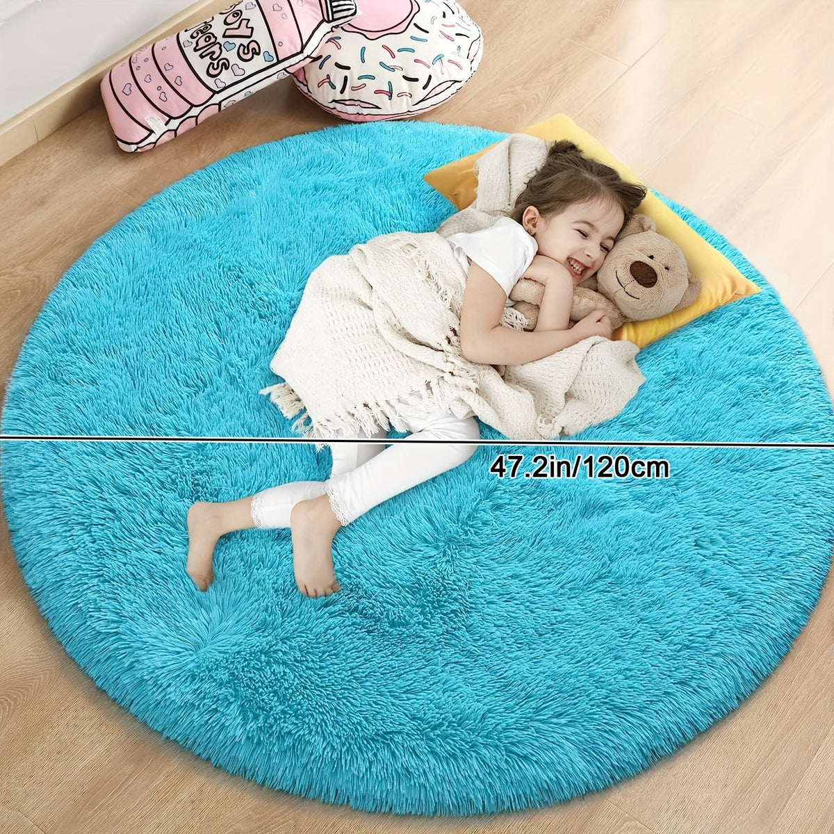 Bleu Chaud / 47.2in*47.2in/120cm*120cm