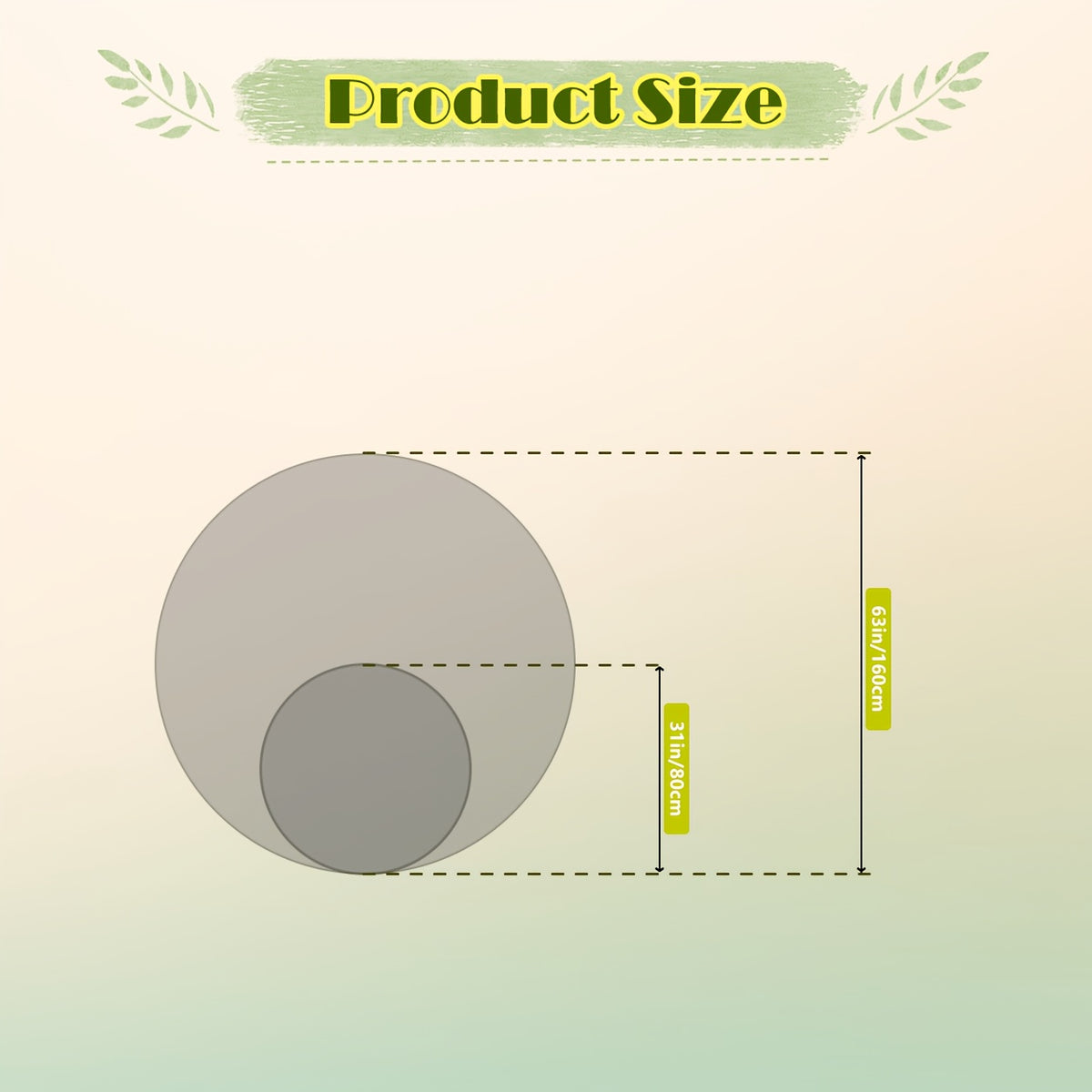 Tapis rond terrain de foot, Ø 160 cm à dos antidérapant