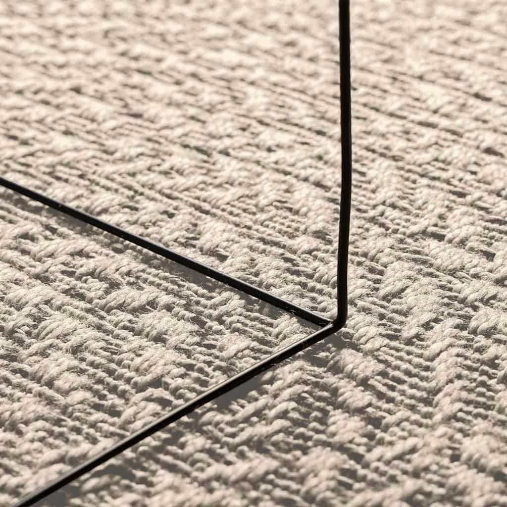 Tapis rond tissé effet corde, crème ou marron, extérieur